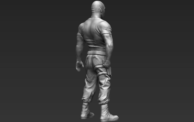 Dwayne The Rock Johnson Fast and Furious 3D printing ready  3D Print 229571