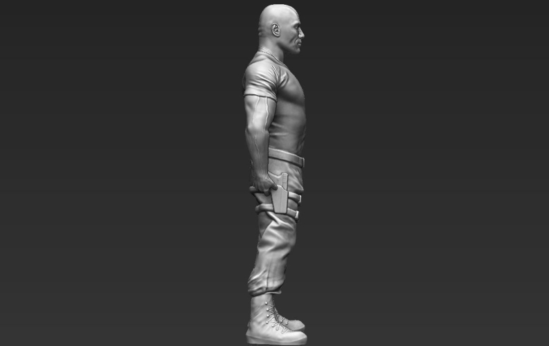 Dwayne The Rock Johnson Fast and Furious 3D printing ready  3D Print 229572