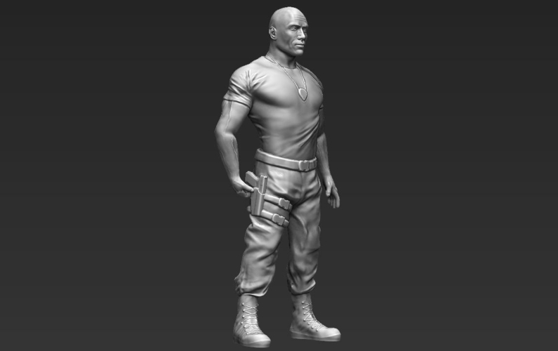 Dwayne The Rock Johnson Fast and Furious 3D printing ready  3D Print 229573