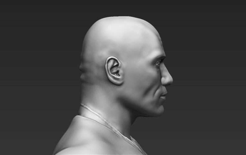 Dwayne The Rock Johnson Fast and Furious 3D printing ready  3D Print 229576