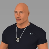 Dwayne The Rock Johnson Fast and Furious full color 3D printing - Thumbnail 6