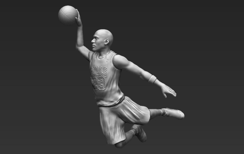 3d Printed Michael Jordan 3d Printing Ready Stl Obj By