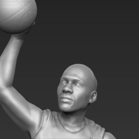 Michael Jordan 3D printing ready stl obj - Thumbnail 8