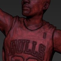 Michael Jordan 3D printing ready stl obj - Thumbnail 12