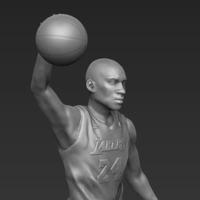 Kobe Bryant 3D printing ready stl obj - Thumbnail 8