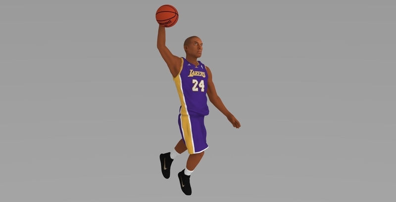 Kobe Bryant ready for full color 3D printing