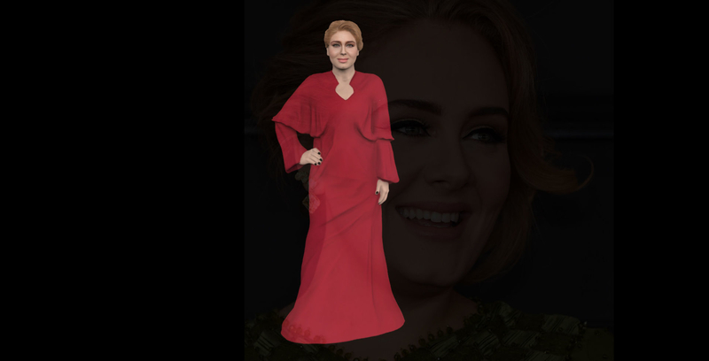 Adele ready for full color 3D printing