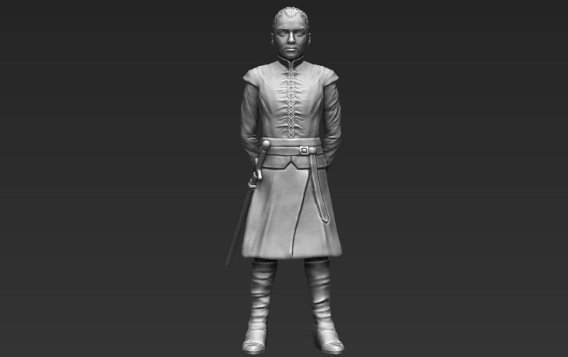 Arya Stark 3D printing ready stl obj