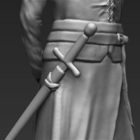 Arya Stark 3D printing ready stl obj - Thumbnail 6