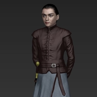 Arya Stark ready for full color 3D printing - Thumbnail 2