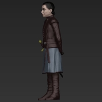 Arya Stark ready for full color 3D printing - Thumbnail 3