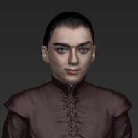 Arya Stark ready for full color 3D printing - Thumbnail 4