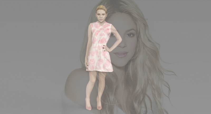 Shakira ready for full color 3D printing