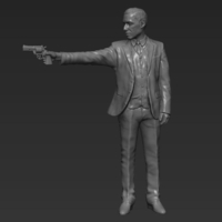 Al Pacino Michael Corleone Godfather 3D printing ready stl obj - Thumbnail 2