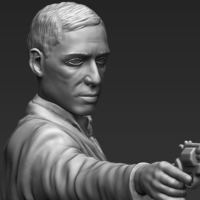 Al Pacino Michael Corleone Godfather 3D printing ready stl obj - Thumbnail 8