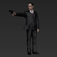 Al Pacino Michael Corleone Godfather for full color 3D printing - Thumbnail 3