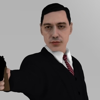 Al Pacino Michael Corleone Godfather for full color 3D printing - Thumbnail 6