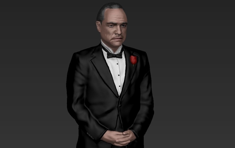 Marlon Brando Vito Corleone Godfather full color 3D printing 3D Print 229847