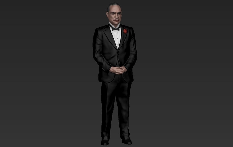 Marlon Brando Vito Corleone Godfather full color 3D printing 3D Print 229848