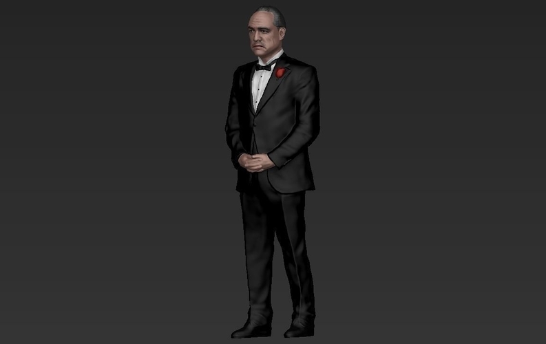 Marlon Brando Vito Corleone Godfather full color 3D printing 3D Print 229849
