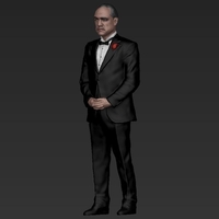 Marlon Brando Vito Corleone Godfather full color 3D printing - Thumbnail 3