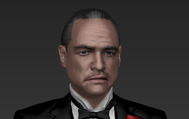 Marlon Brando Vito Corleone Godfather full color 3D printing 3D Print 229850