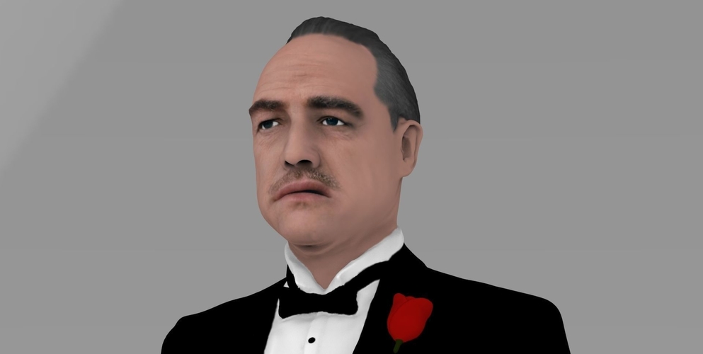 Marlon Brando Vito Corleone Godfather full color 3D printing 3D Print 229854