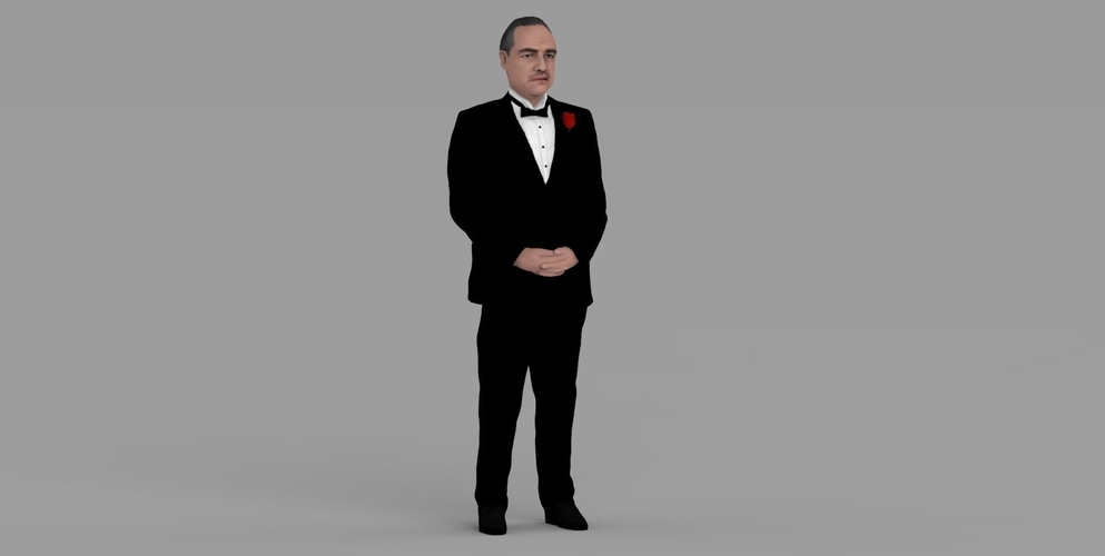 Marlon Brando Vito Corleone Godfather full color 3D printing 3D Print 229855