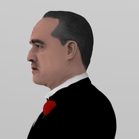 Marlon Brando Vito Corleone Godfather full color 3D printing - Thumbnail 11