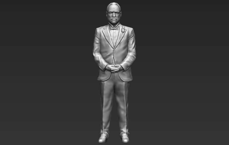 Marlon Brando Vito Corleone Godfather 3D printing ready stl obj