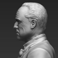 Marlon Brando Vito Corleone Godfather 3D printing ready stl obj - Thumbnail 12