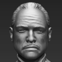 Marlon Brando Vito Corleone Godfather 3D printing ready stl obj - Thumbnail 14