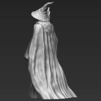 Gandalf the Lord of the Rings Hobbit 3D printing ready stl obj - Thumbnail 4
