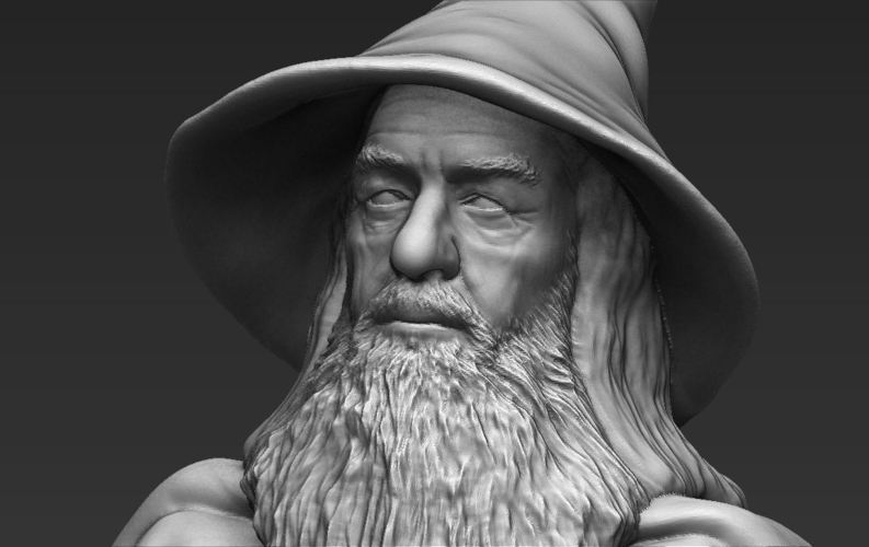 Gandalf the Lord of the Rings Hobbit 3D printing ready stl obj 3D Print 229909