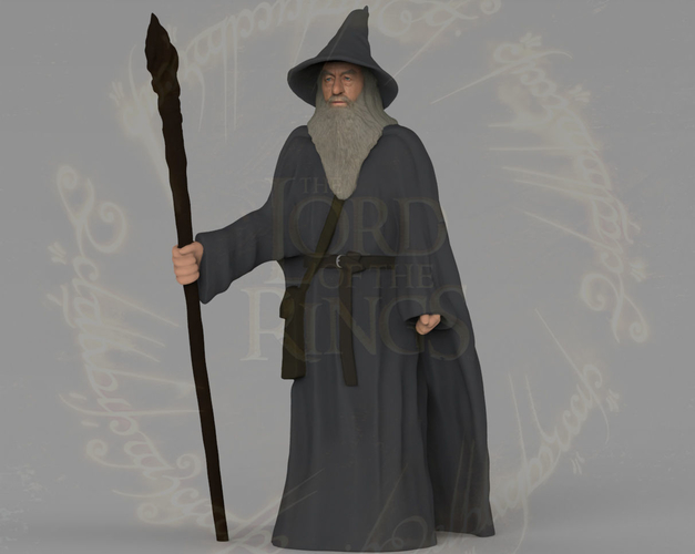 Gandalf the Lord of the Rings Hobbit full color 3D printing