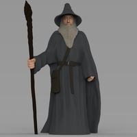 Gandalf the Lord of the Rings Hobbit full color 3D printing - Thumbnail 2
