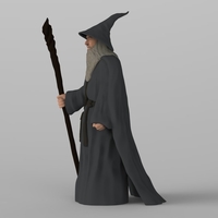 Gandalf the Lord of the Rings Hobbit full color 3D printing - Thumbnail 4
