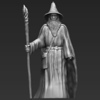 Gandalf the Lord of the Rings Hobbit full color 3D printing - Thumbnail 13