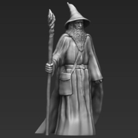 Gandalf the Lord of the Rings Hobbit full color 3D printing - Thumbnail 18