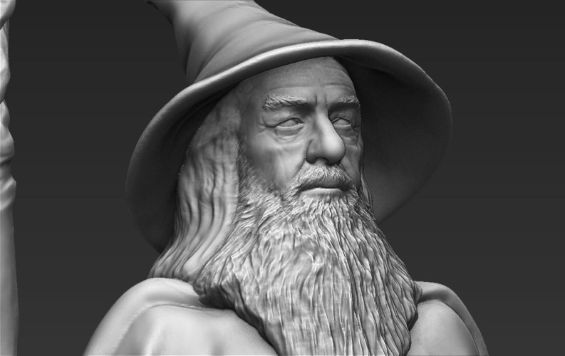 Gandalf the Lord of the Rings Hobbit full color 3D printing 3D Print 229931