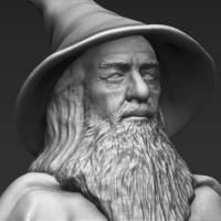 Gandalf the Lord of the Rings Hobbit full color 3D printing - Thumbnail 19