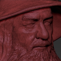 Gandalf the Lord of the Rings Hobbit full color 3D printing - Thumbnail 21