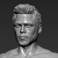 Tyler Durden Brad Pitt from Fight Club 3D printing ready - Thumbnail 12