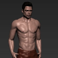 Tyler Durden Brad Pitt Fight Club for full color 3D printing - Thumbnail 5