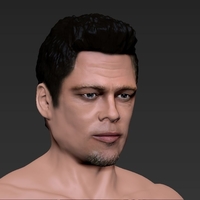 Tyler Durden Brad Pitt Fight Club for full color 3D printing - Thumbnail 10