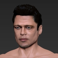 Tyler Durden Brad Pitt Fight Club for full color 3D printing - Thumbnail 11