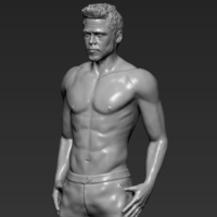 Tyler Durden Brad Pitt Fight Club for full color 3D printing - Thumbnail 12
