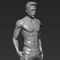 Tyler Durden Brad Pitt Fight Club for full color 3D printing - Thumbnail 15