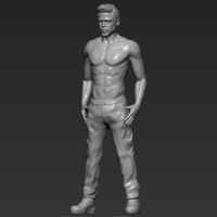 Tyler Durden Brad Pitt Fight Club for full color 3D printing - Thumbnail 17