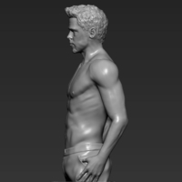 Tyler Durden Brad Pitt Fight Club for full color 3D printing - Thumbnail 18